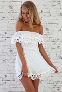 this white pom pom dress you can check out on pintrest 